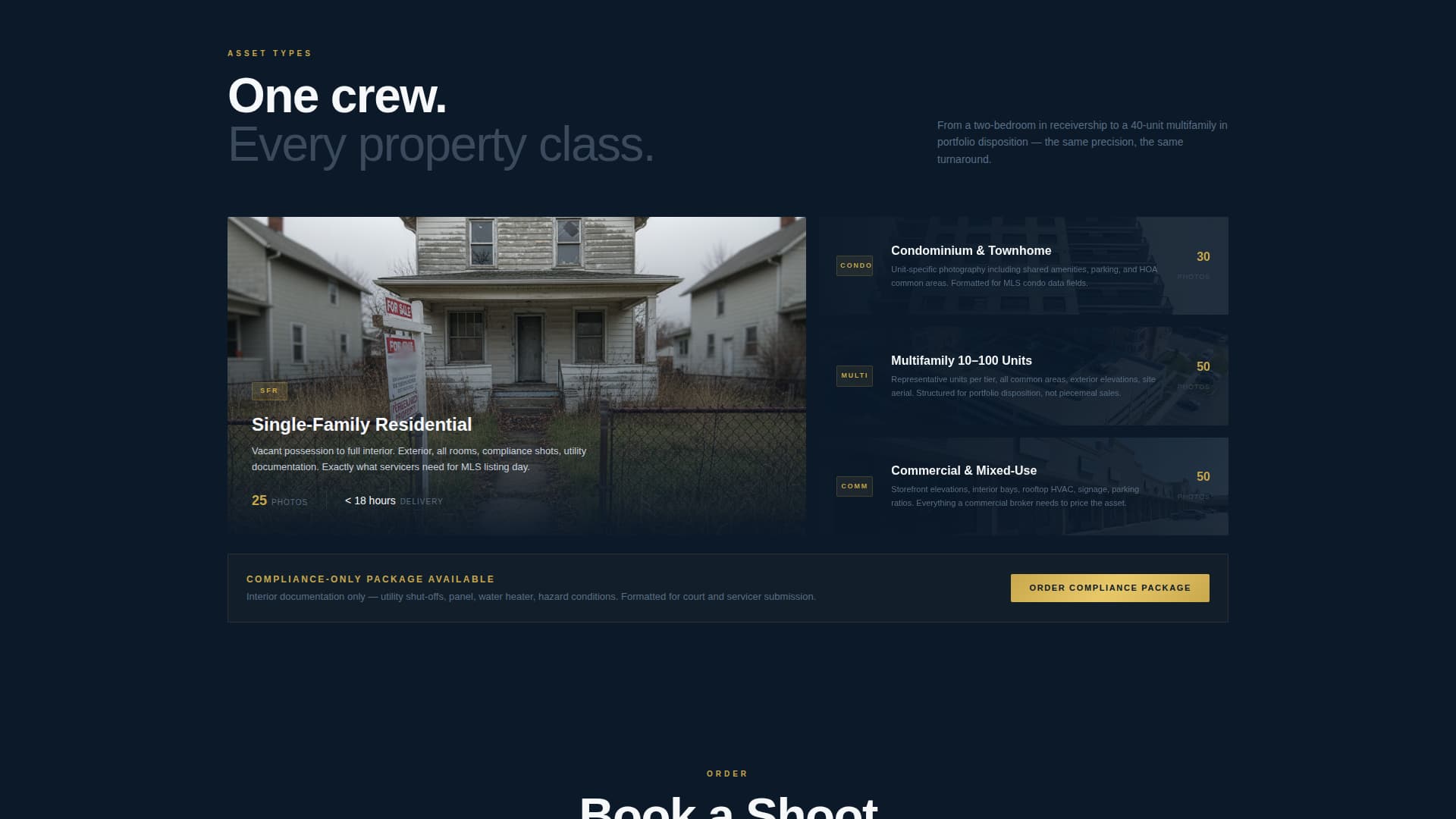 Shutter - Precision REO Landing Page Template