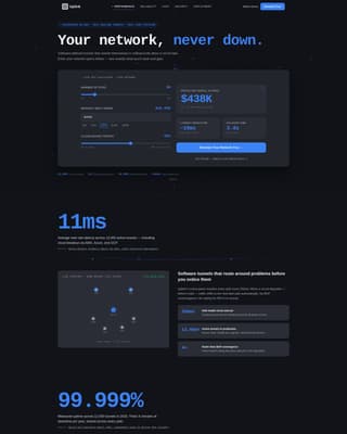 Uplink - Intelligent SD-WAN Landing Page Template