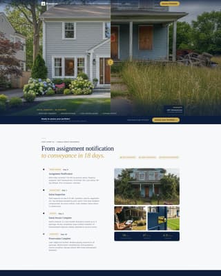 Preserve - Authoritative REO Landing Page Template