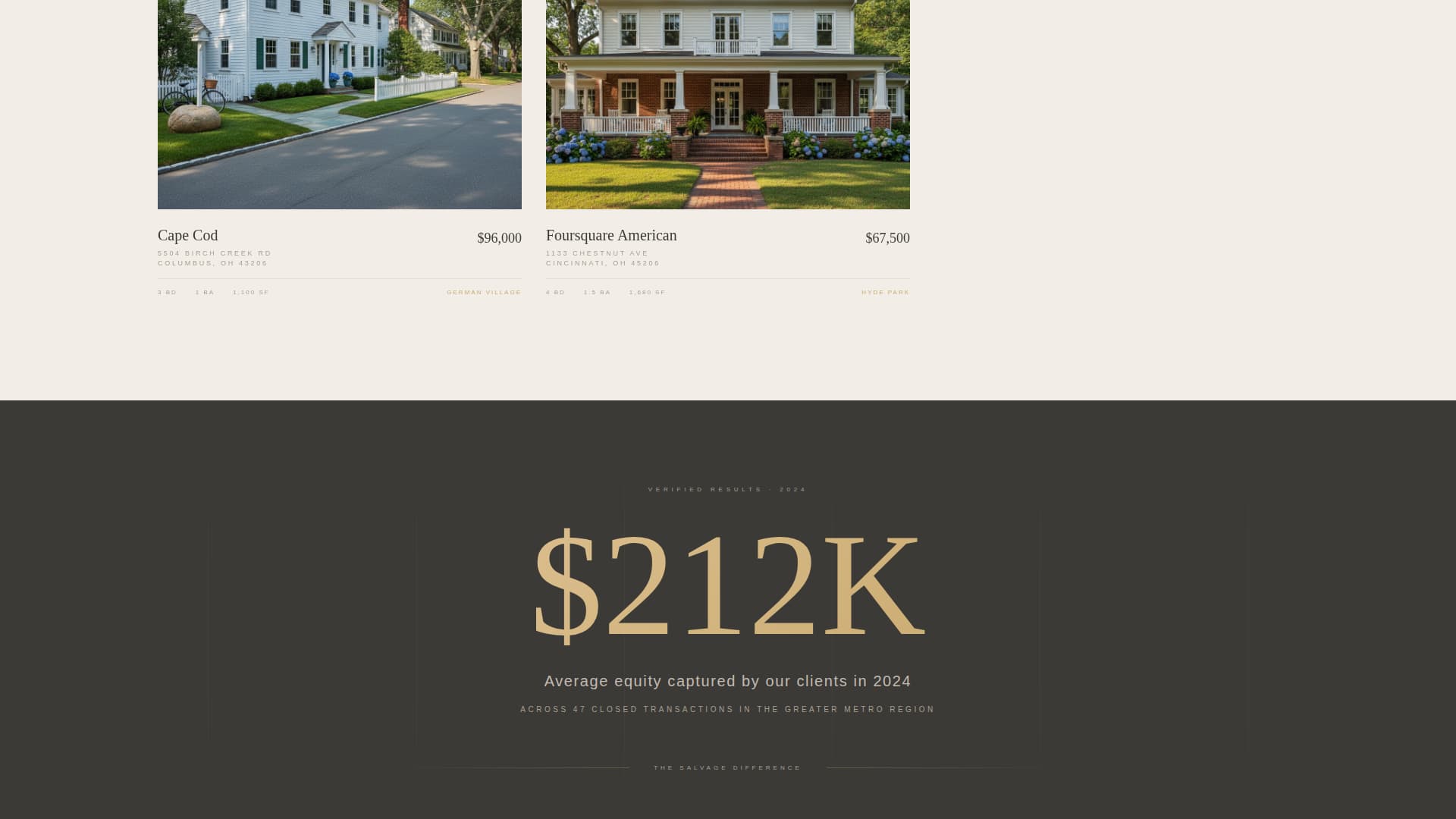 Salvage - Distressed Foreclosure Landing Page Template