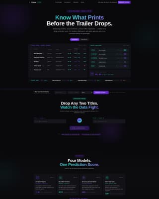 Pulse - Predictive Entertainment Landing Page Template