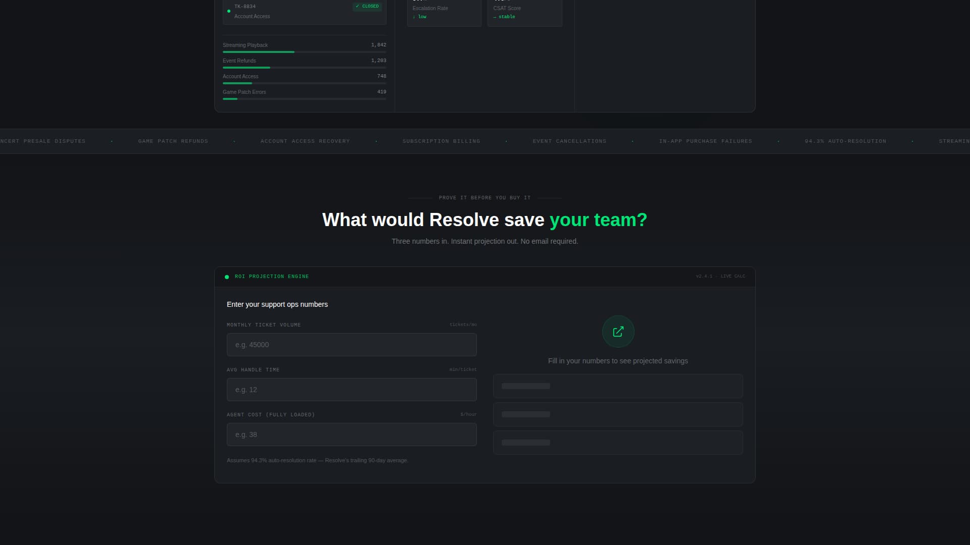Resolve - Powerful Entertainment AI Landing Page Template