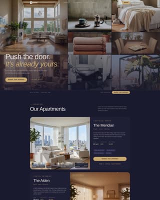 Dwell - Immersive Apartment Landing Page Template