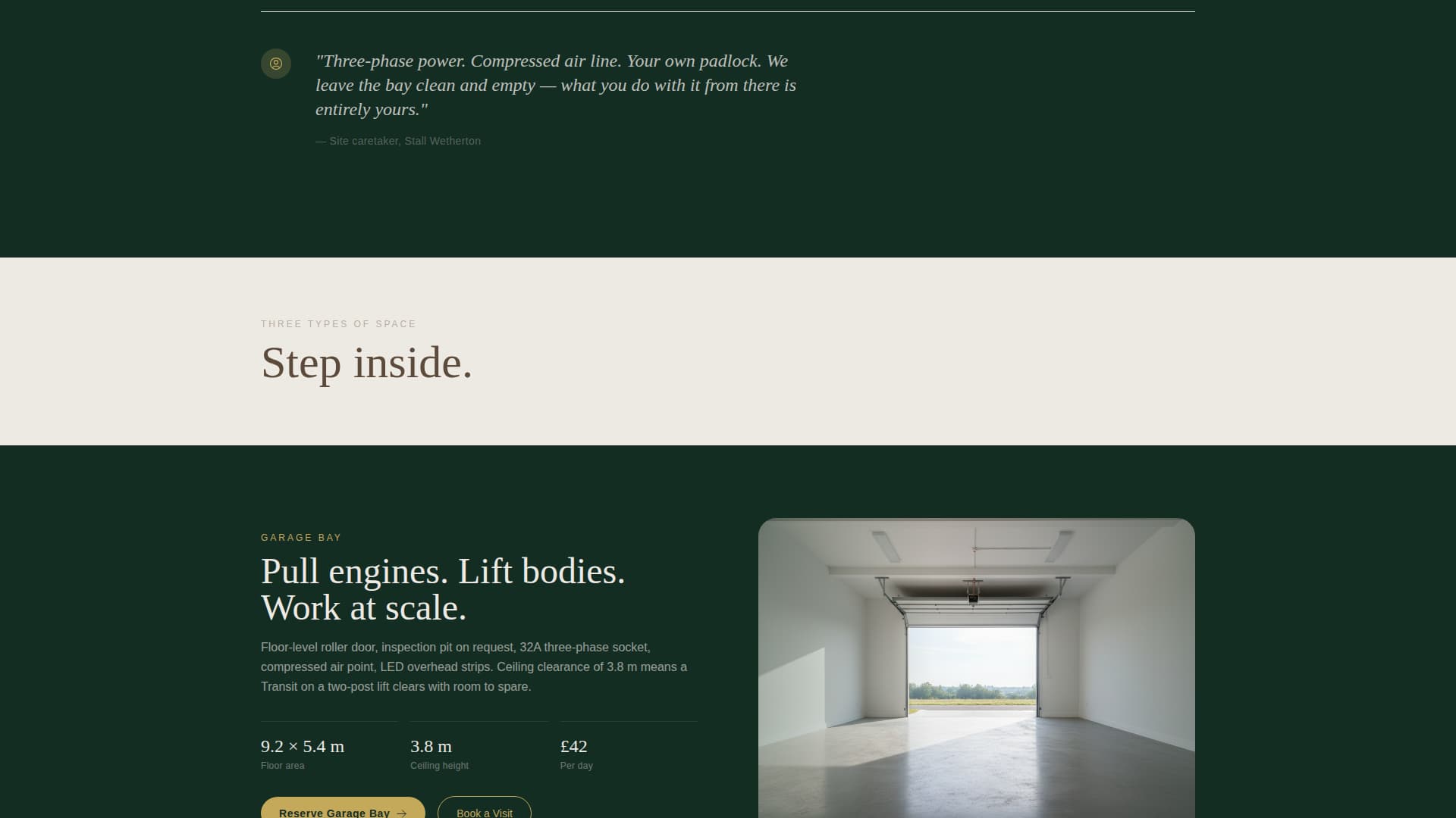 Stall - Immersive Workspace Landing Page Template