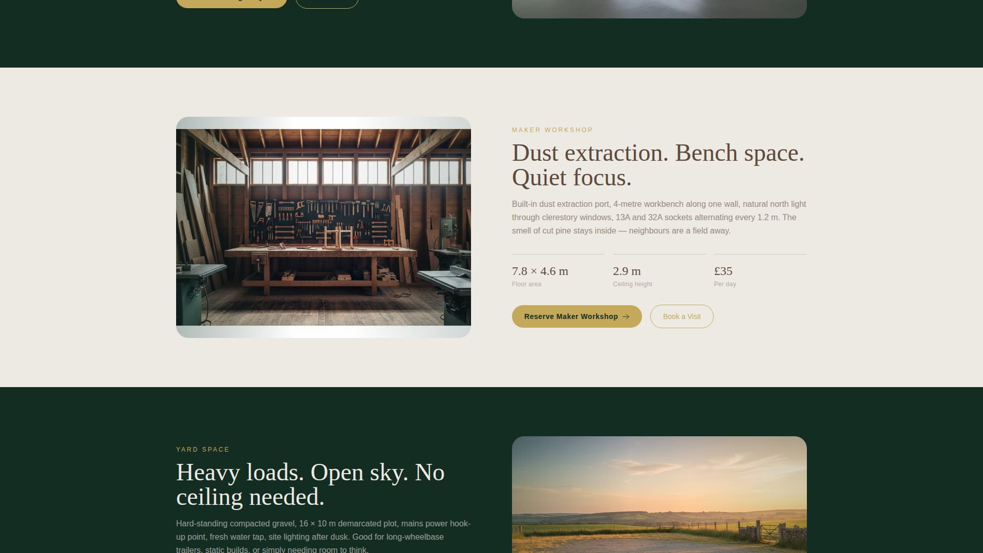 Stall - Immersive Workspace Landing Page Template