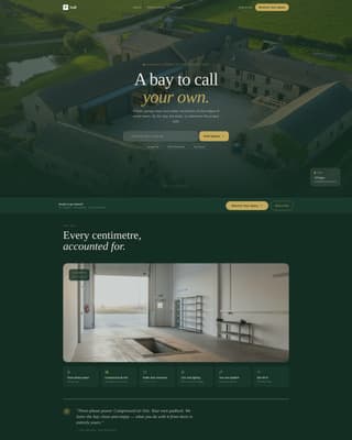 Stall - Immersive Workspace Landing Page Template