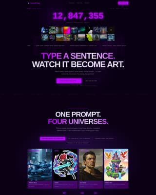 Dreamforge - Electric Entertainment Landing Page Template