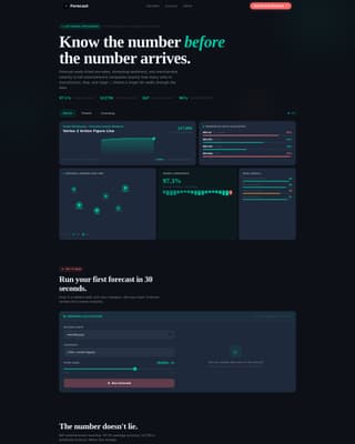 Forecast - Dynamic Entertainment Landing Page Template