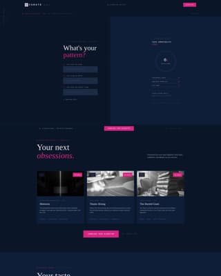 Curate — Dark Entertainment Landing Page Template