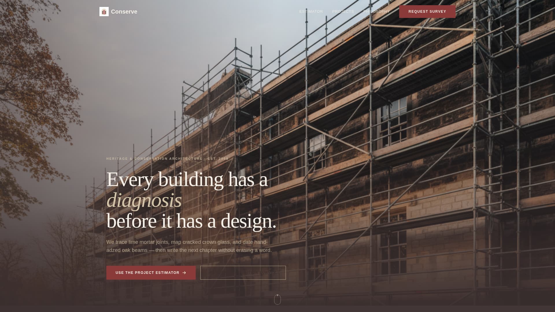 Commercial - Modern Architecture Landing Page Template