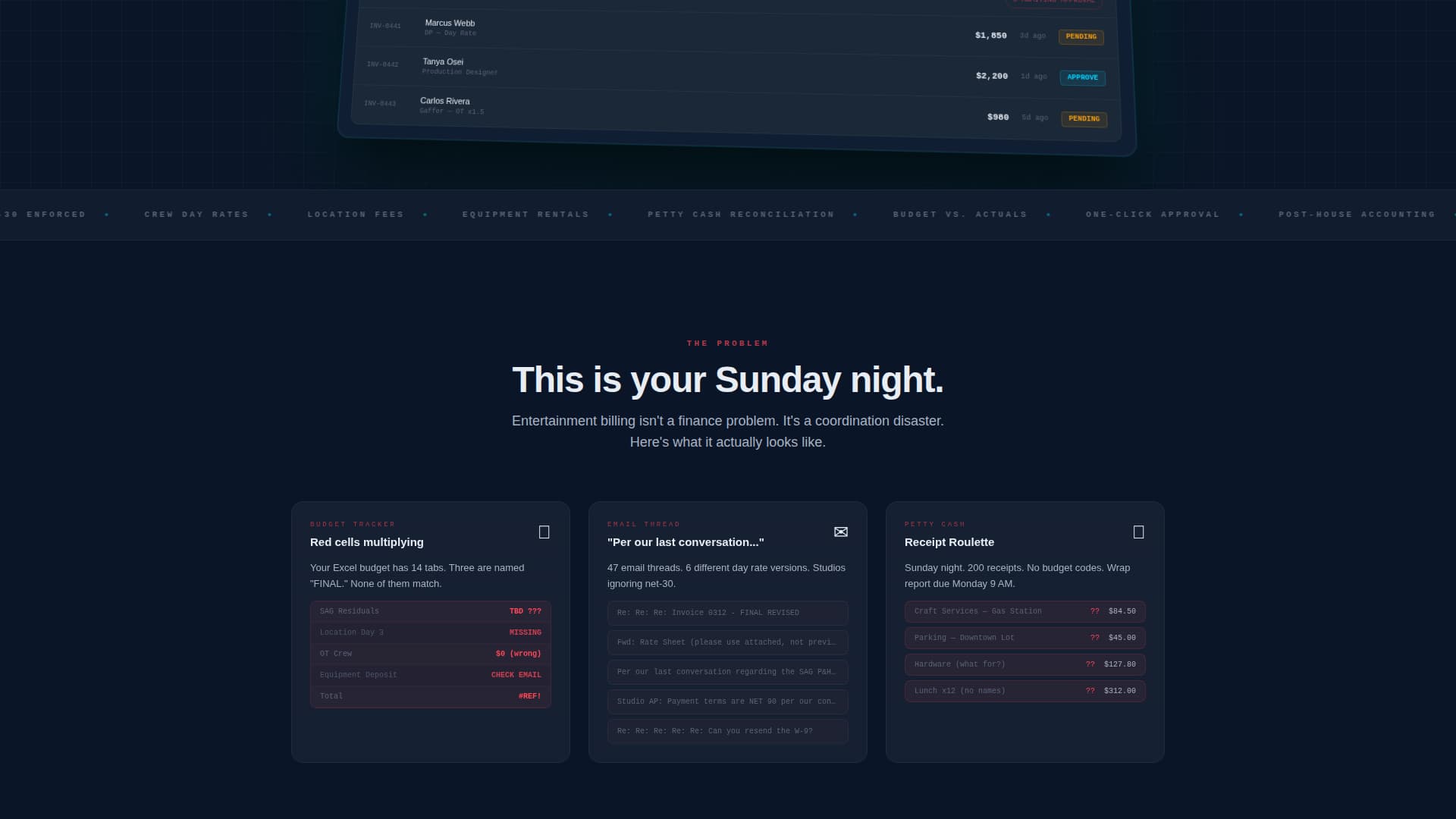 Ledger - Powerful Entertainment Landing Page Template