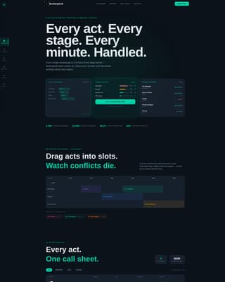 Bookinghub - Powerful Entertainment Landing Page Template