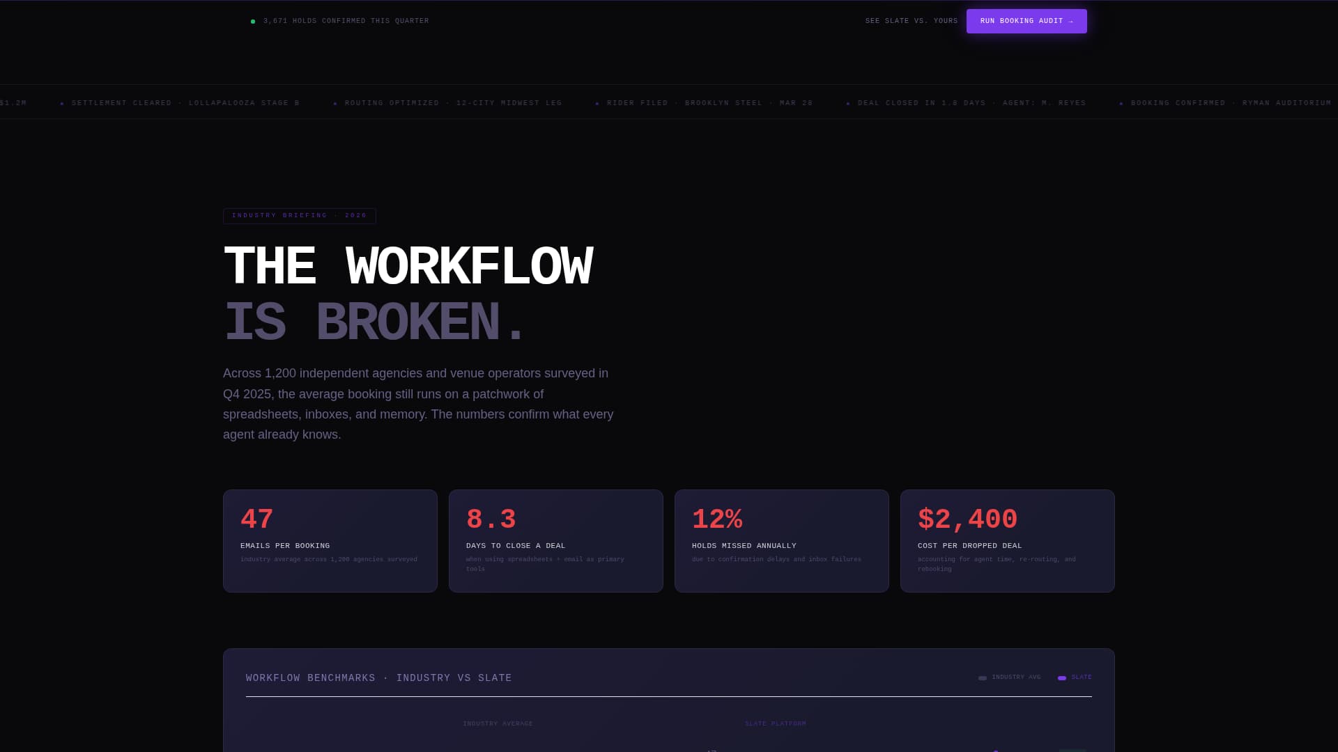 Slate - Powerful Booking Landing Page Template