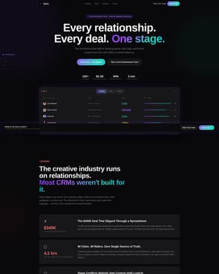 Stage — Talent Booking Landing Page Template