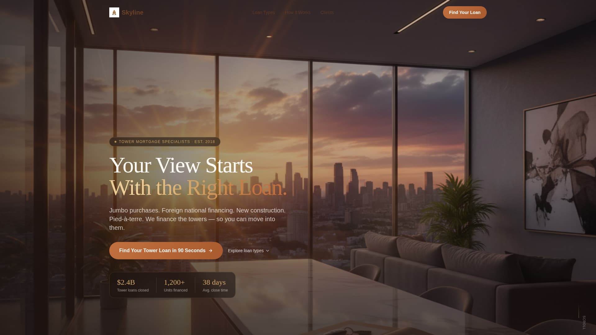 Skyline - Precision Tower Landing Page Template