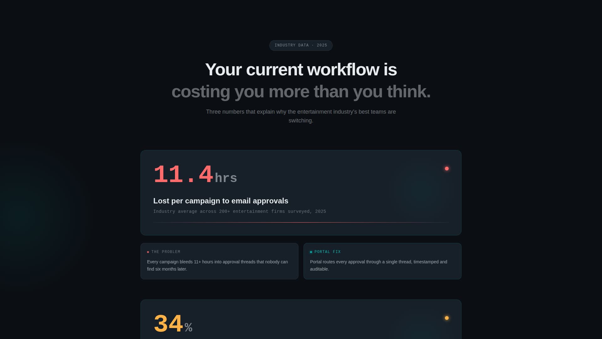 Spectrum — Live Events Landing Page Template