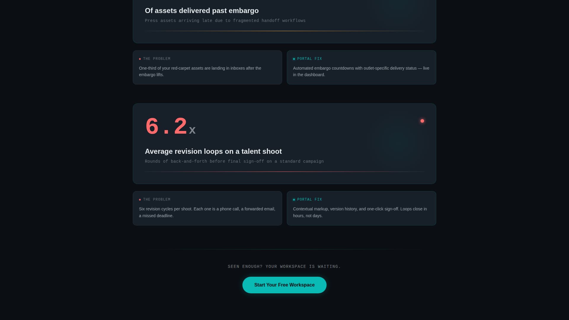 Spectrum — Live Events Landing Page Template