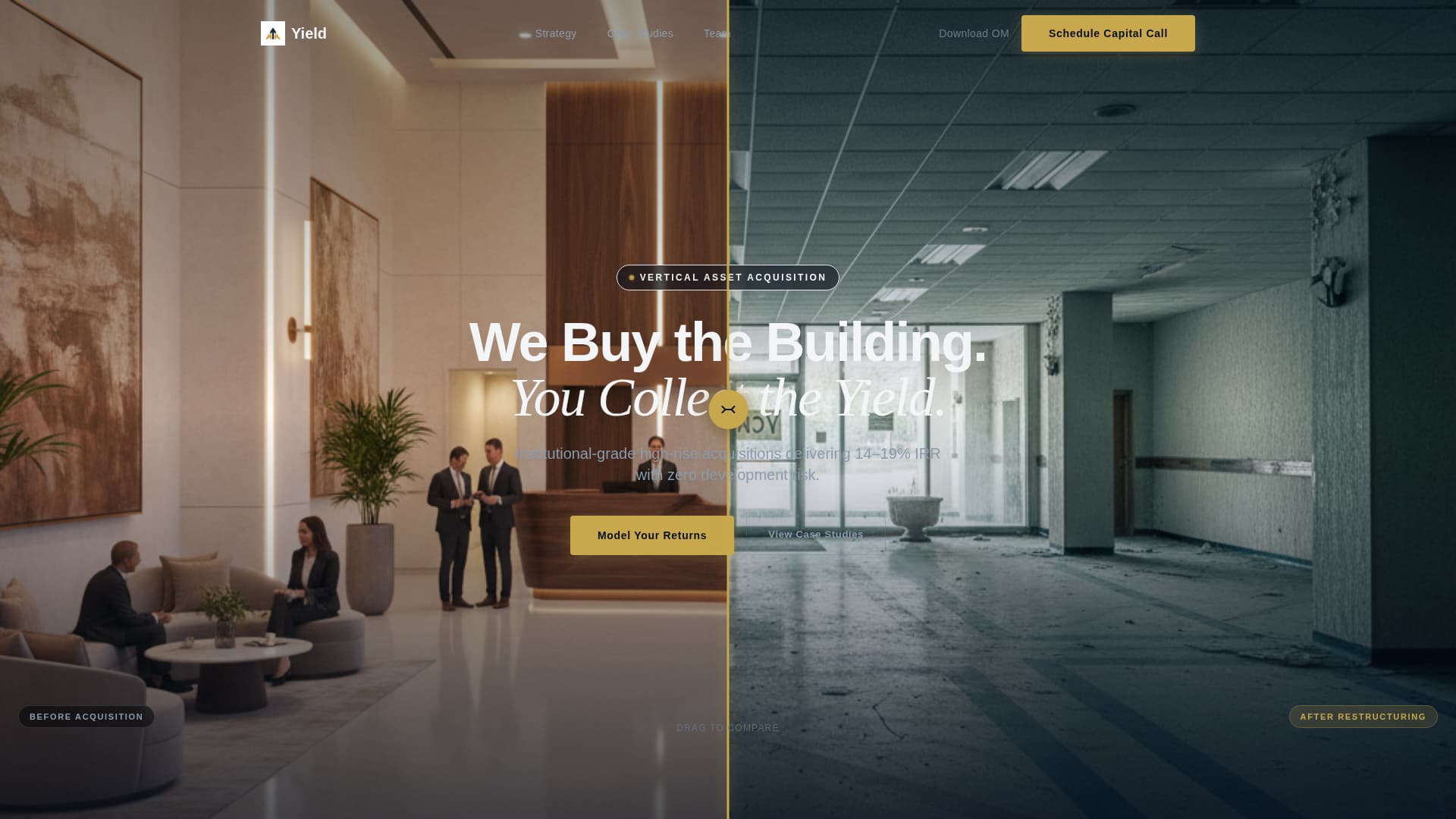 Yield - Precision Highrise Landing Page Template