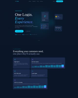 Portal - Unified Entertainment Landing Page Template