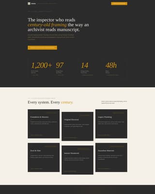 Joists - Authoritative Historichome Landing Page Template