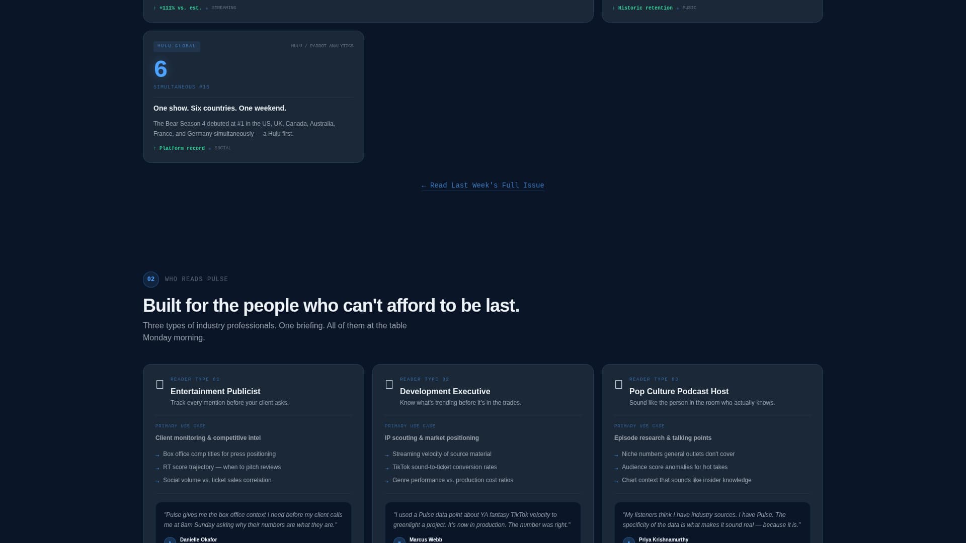 Pulse - Dynamic Entertainment Landing Page Template