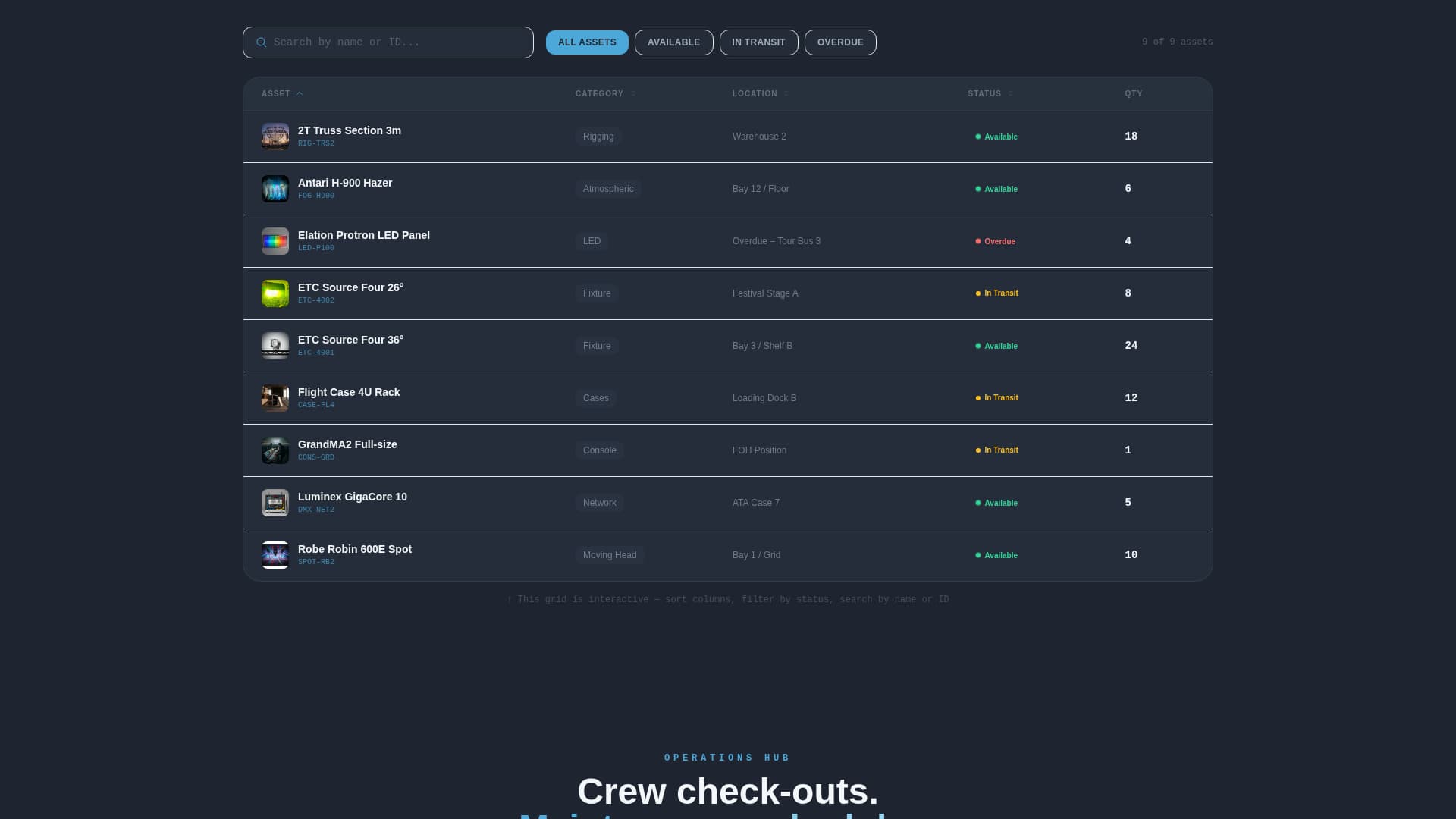 Stockroom - Dynamic Inventory Landing Page Template