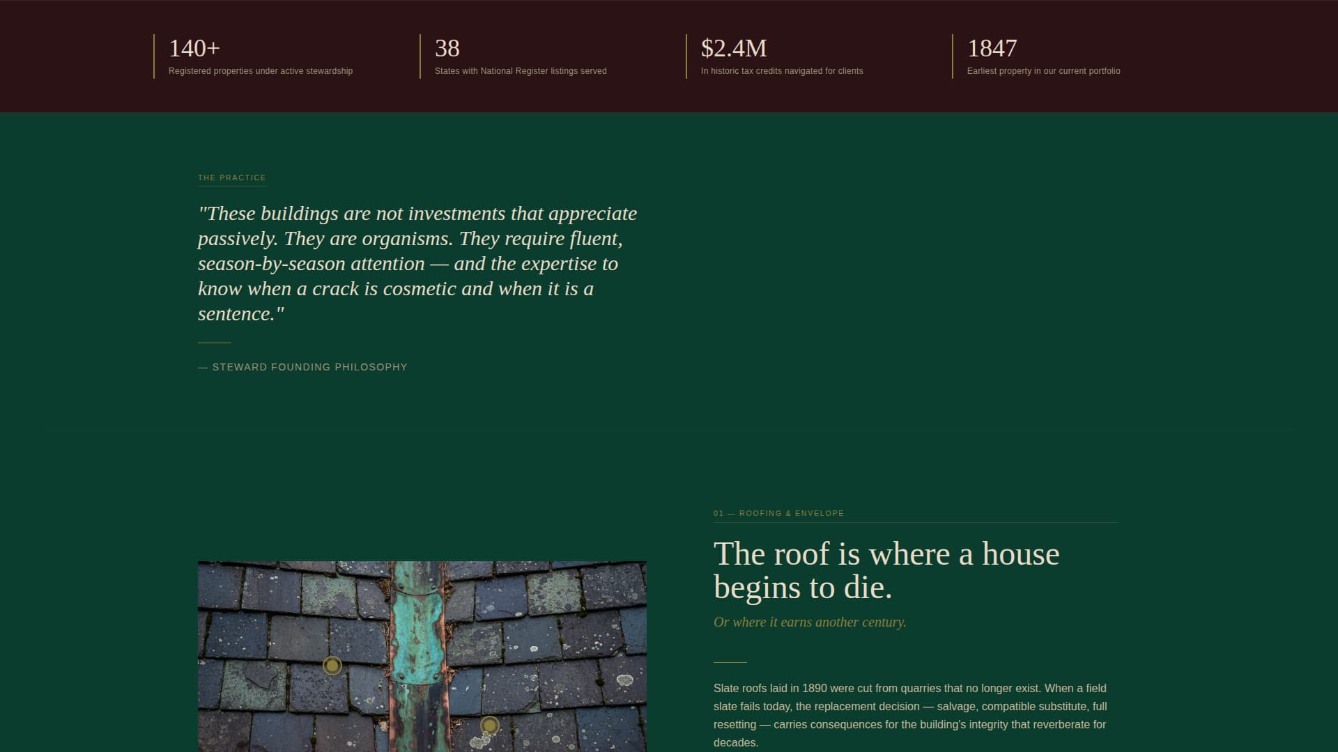 Steward - Authoritative Historicpreservation Landing Page Template