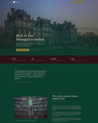 Steward - Authoritative Historicpreservation Landing Page Template
