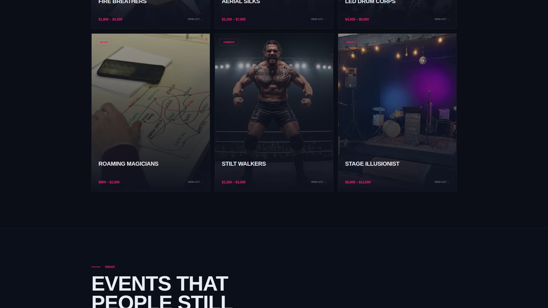 Showtime - Electrifying Entertainment Landing Page Template