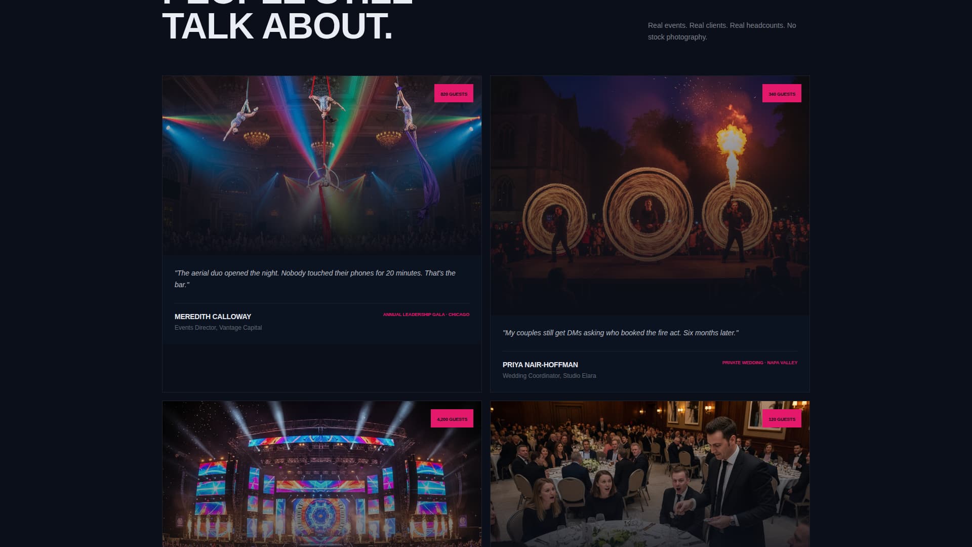 Showtime - Electrifying Entertainment Landing Page Template