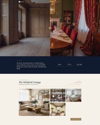 Hearth - Timeless Staging Landing Page Template