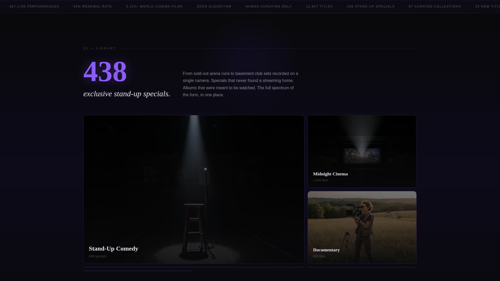 Vault - Exclusive Entertainment Landing Page Template