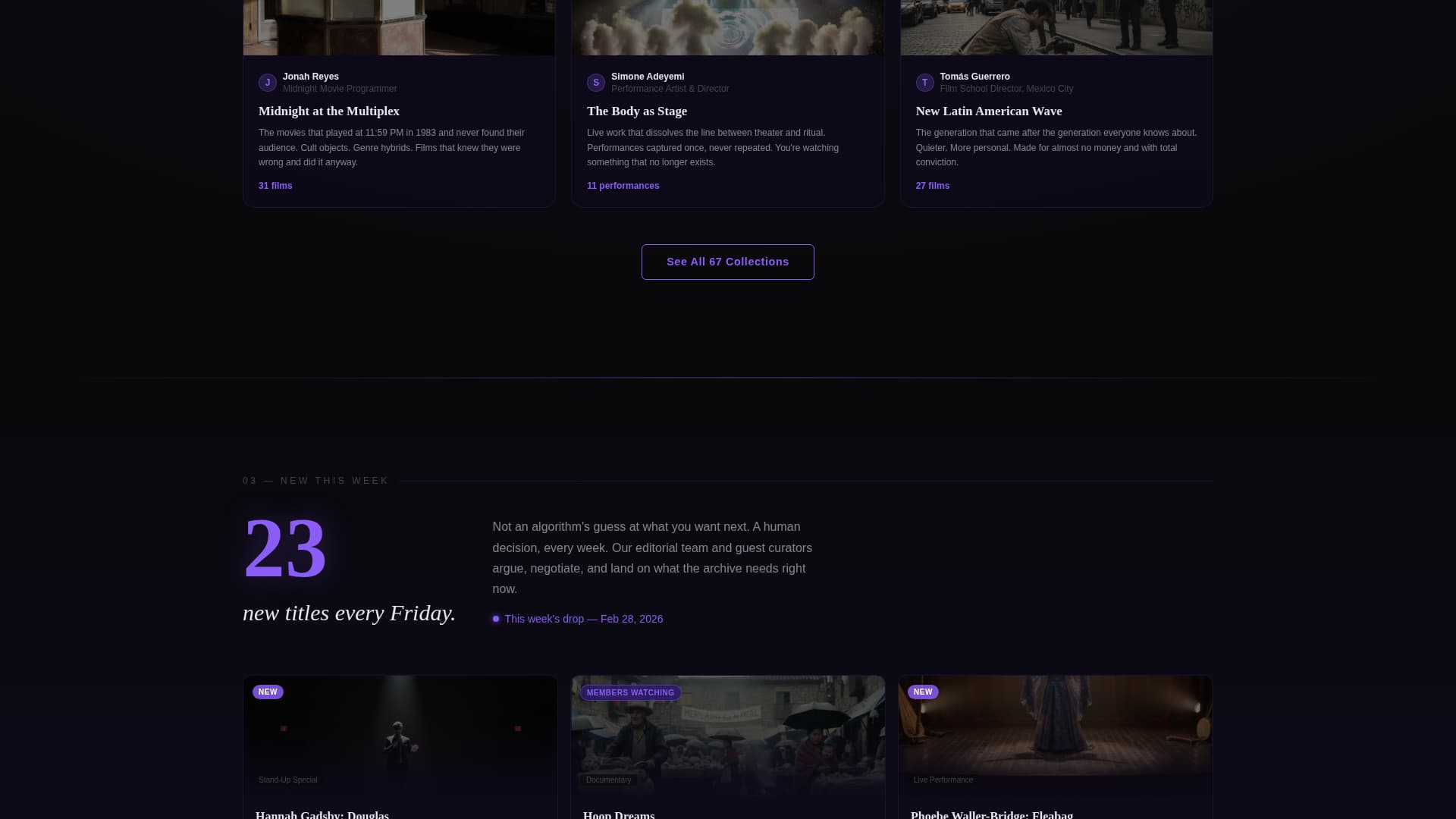 Vault - Exclusive Entertainment Landing Page Template