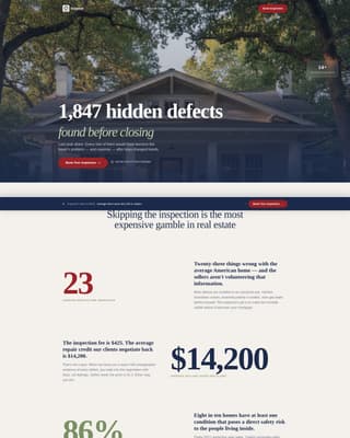 Inspect - Trusted Home Inspection Landing Page Template