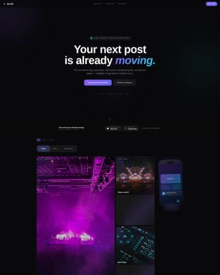 Scroll - Dynamic Creator Landing Page Template