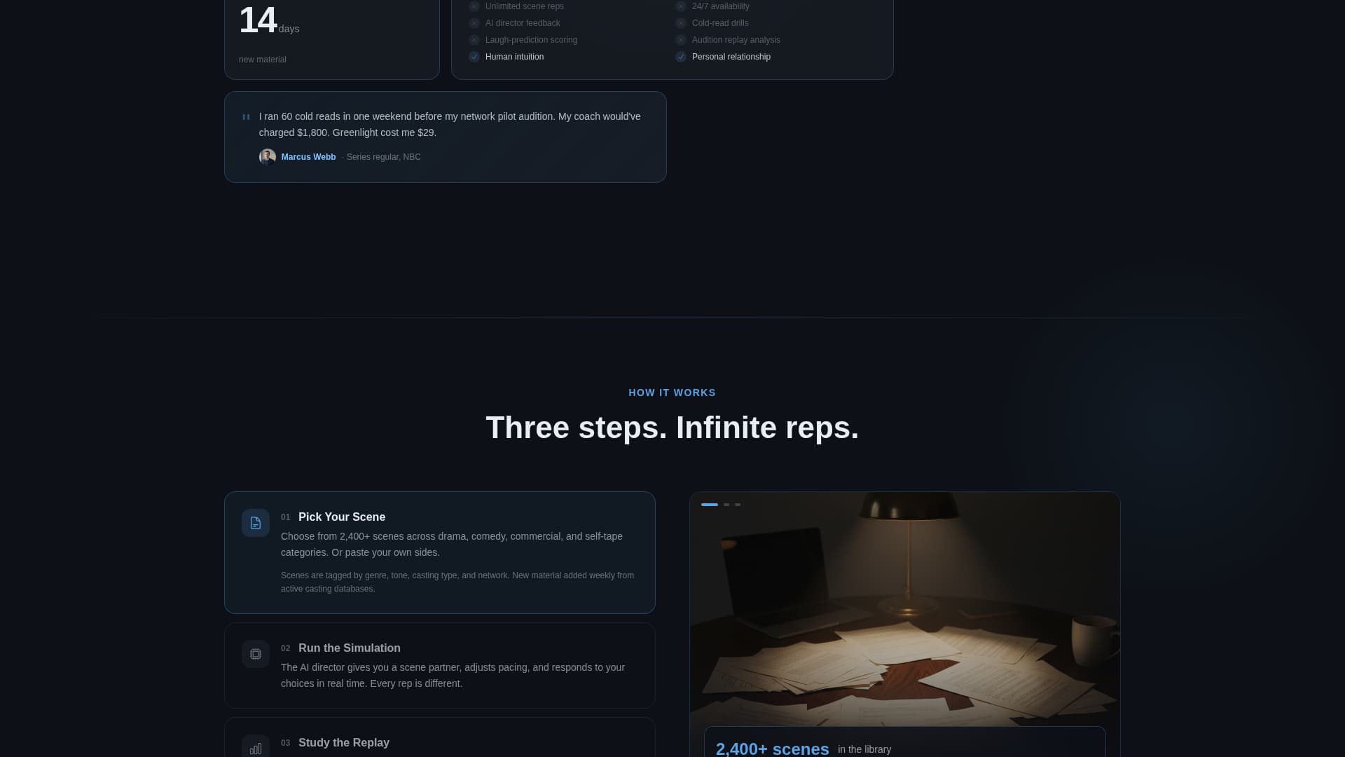 Greenlight - Powerful Entertainment Landing Page Template