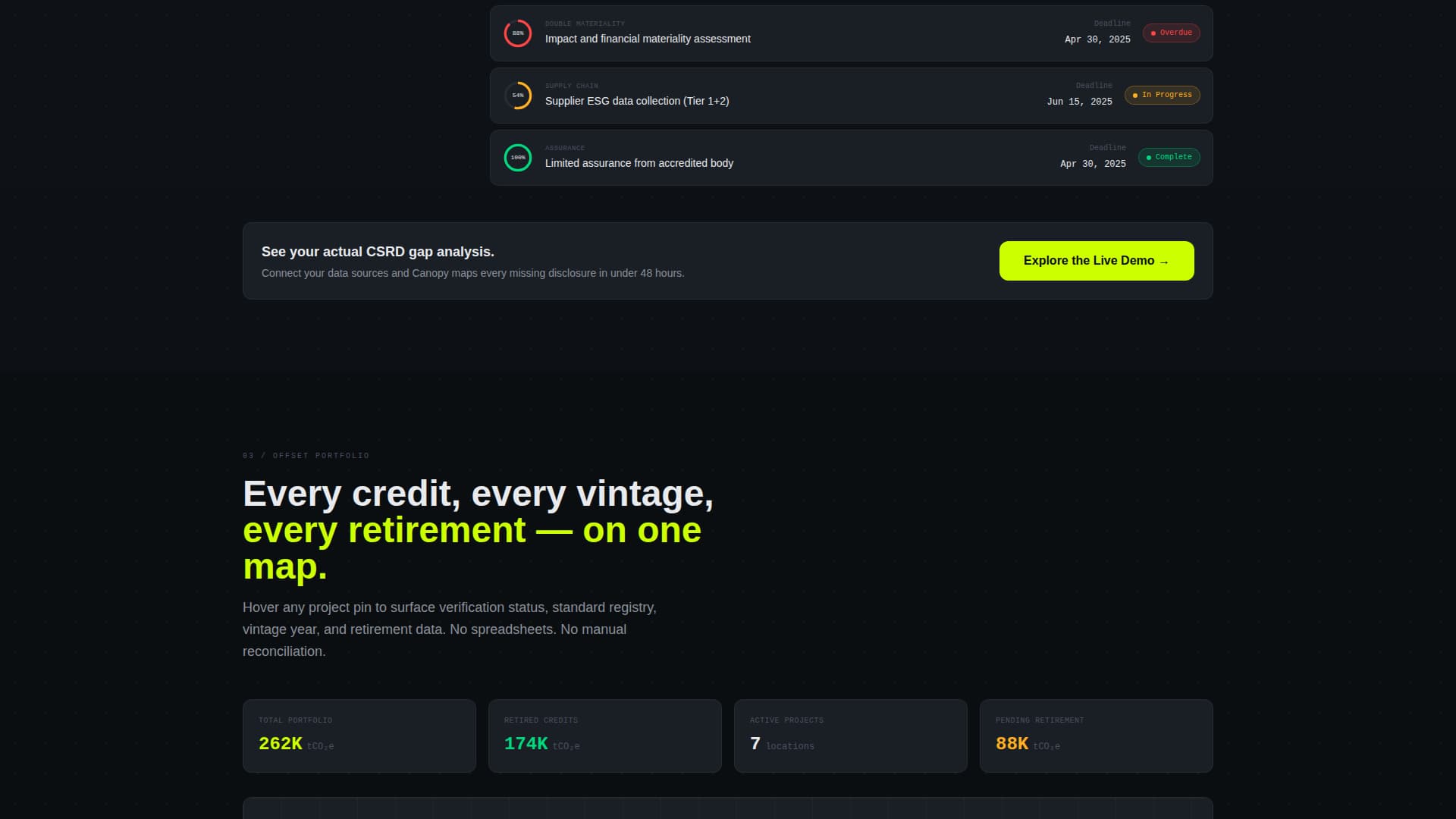 Terra — Eco Impact Landing Page Template