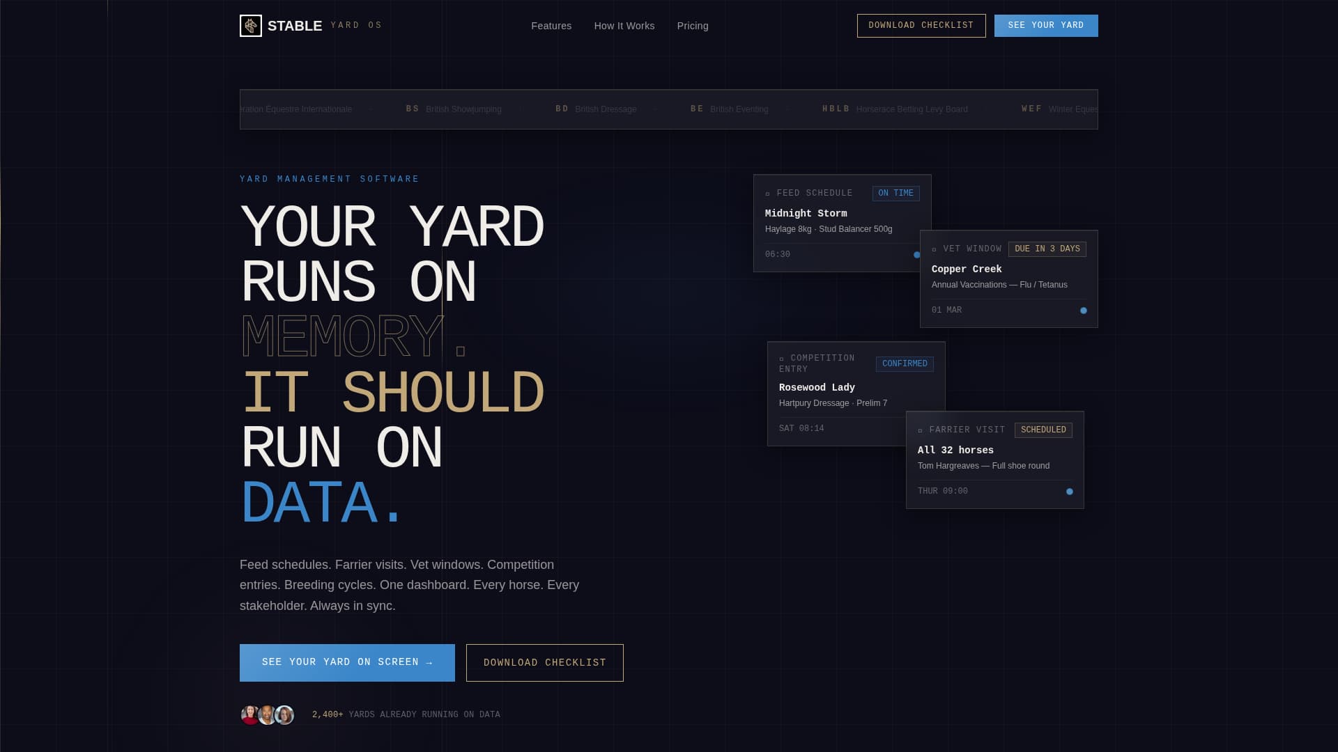 Stable - Powerful Equestrian Landing Page Template