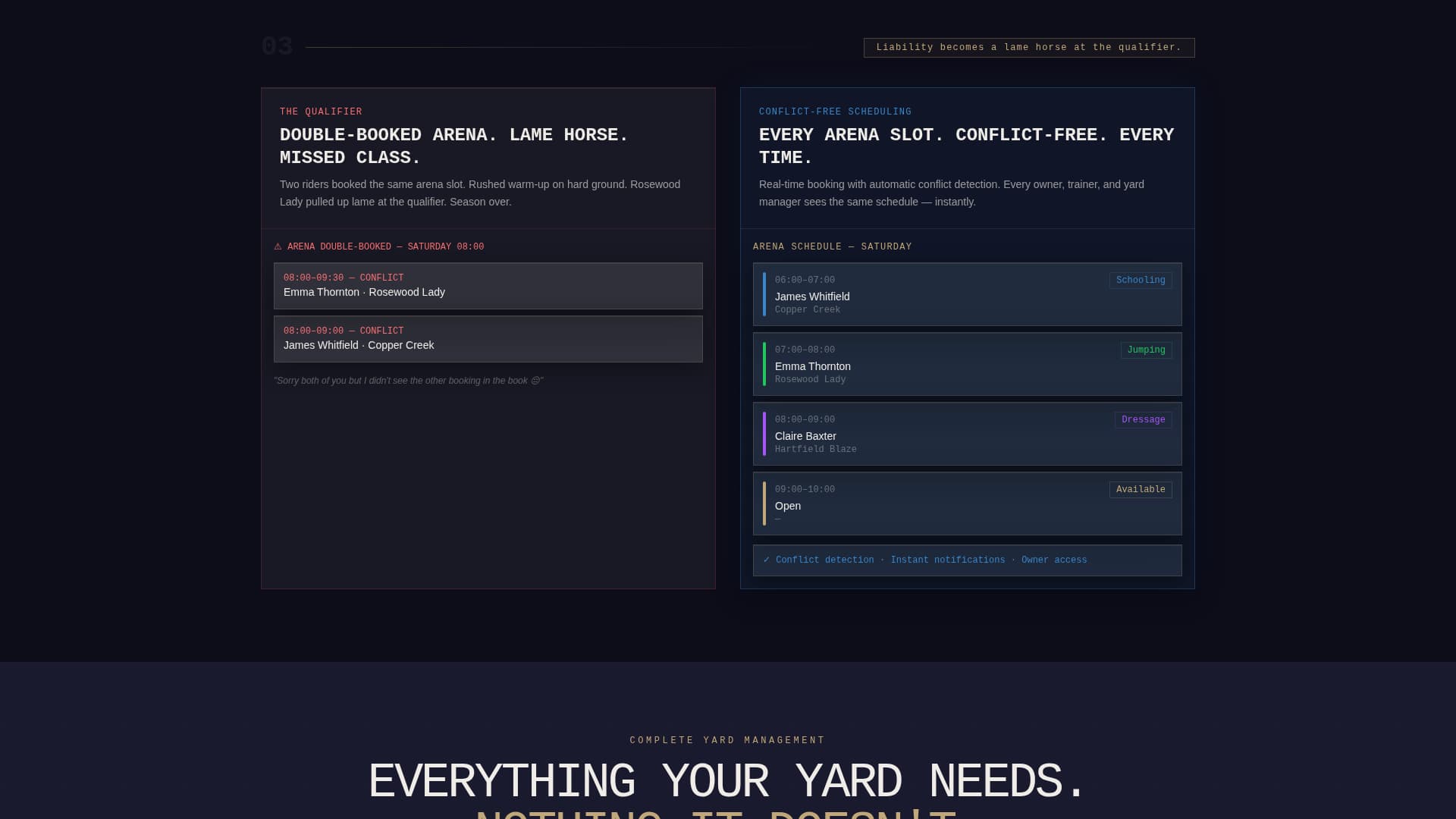 Stable - Powerful Equestrian Landing Page Template