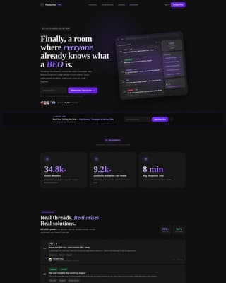 Event Planning Digital Presence Advanced Professional Website Template