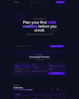 Event Planning Digital Presence Professional Website Template