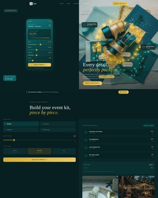 Event Planning Digital Presence Advanced Cost Calculator Website Template