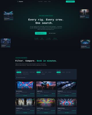 Event Tech Vertical SaaS Booking Website Template