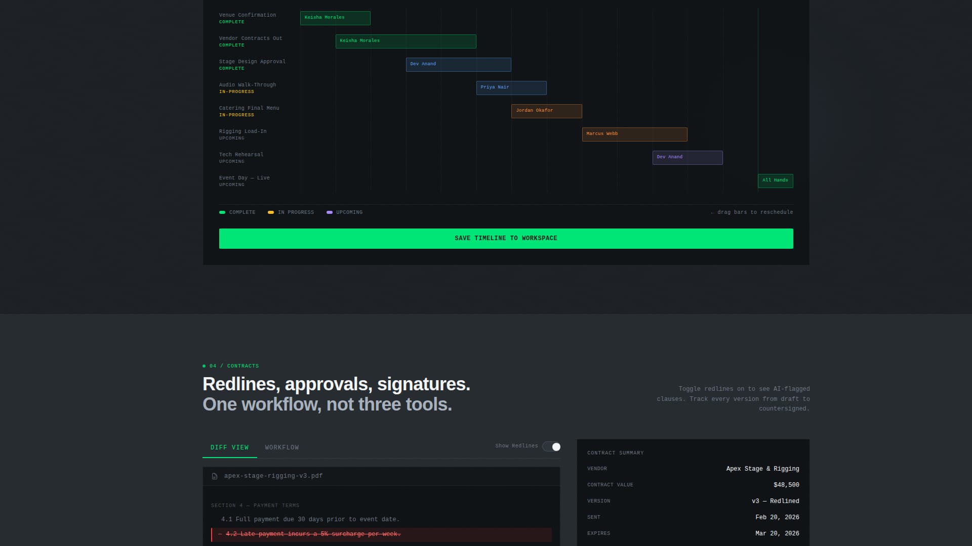 Event Tech Vertical SaaS Specialist Professional Website Template