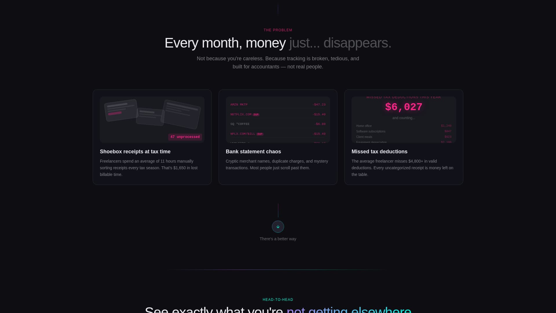 Ledger - Intelligent Expensetracker Landing Page Template
