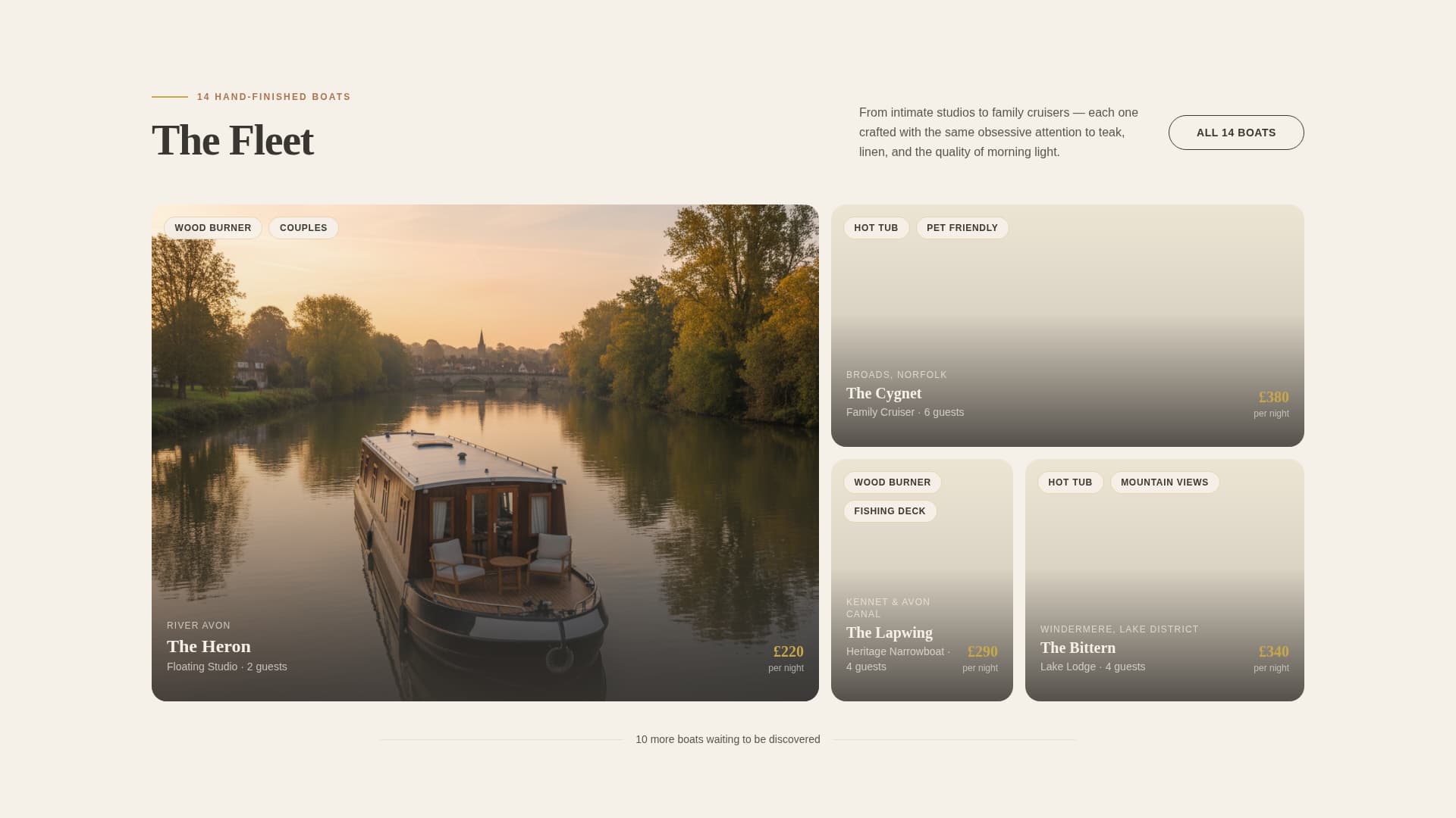 Berth - Handcrafted Houseboat Landing Page Template