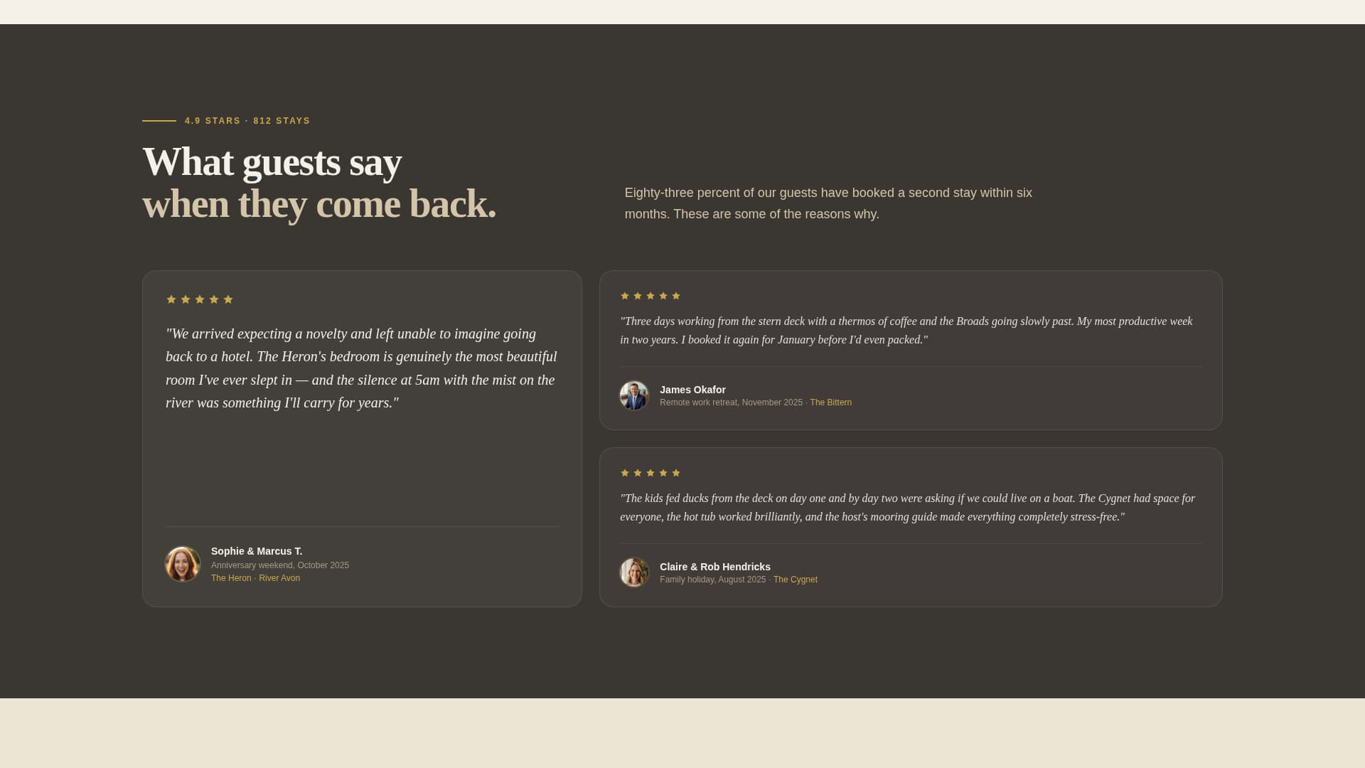 Berth - Handcrafted Houseboat Landing Page Template