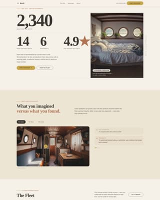 Berth - Handcrafted Houseboat Landing Page Template