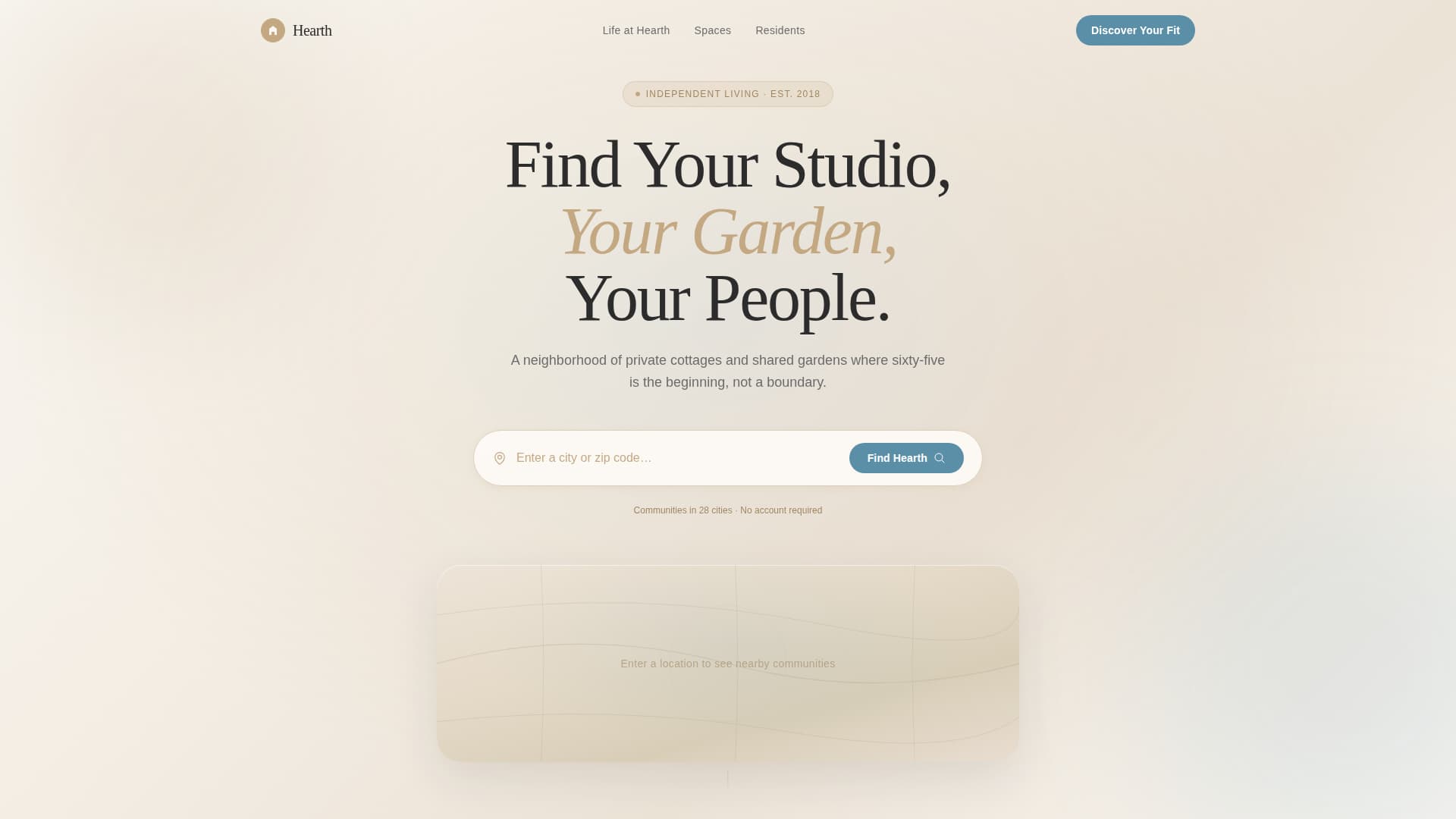 Hearth - Inviting Seniorliving Landing Page Template