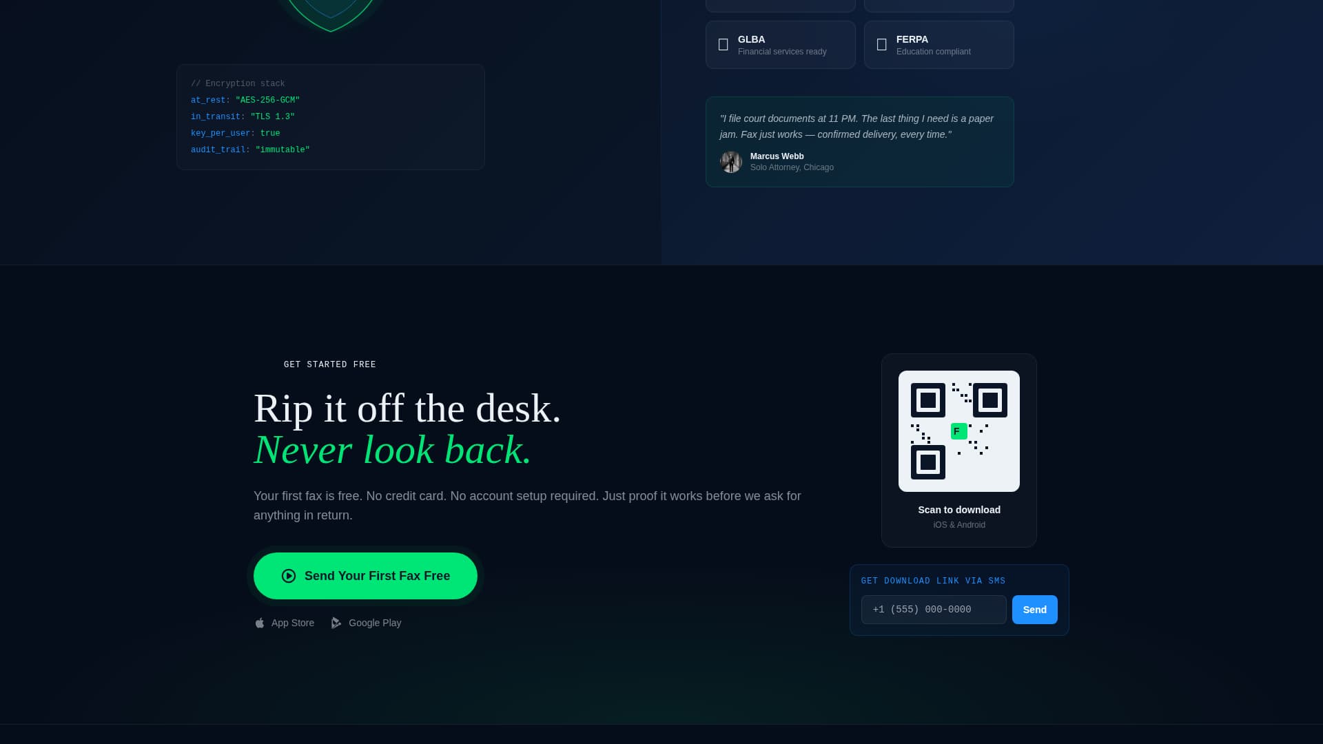 FaxSnap - Instant eFax Landing Page Template